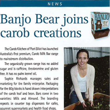 Banjo Bear Joins Carob Creations