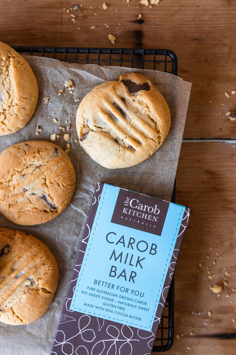 Carob Chocolate Chip Cookies. - The Carob Kitchen