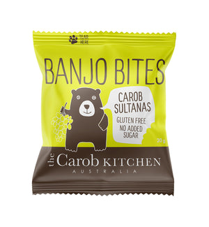 Banjo Bites Carob Coated Sultanas 6 Pack