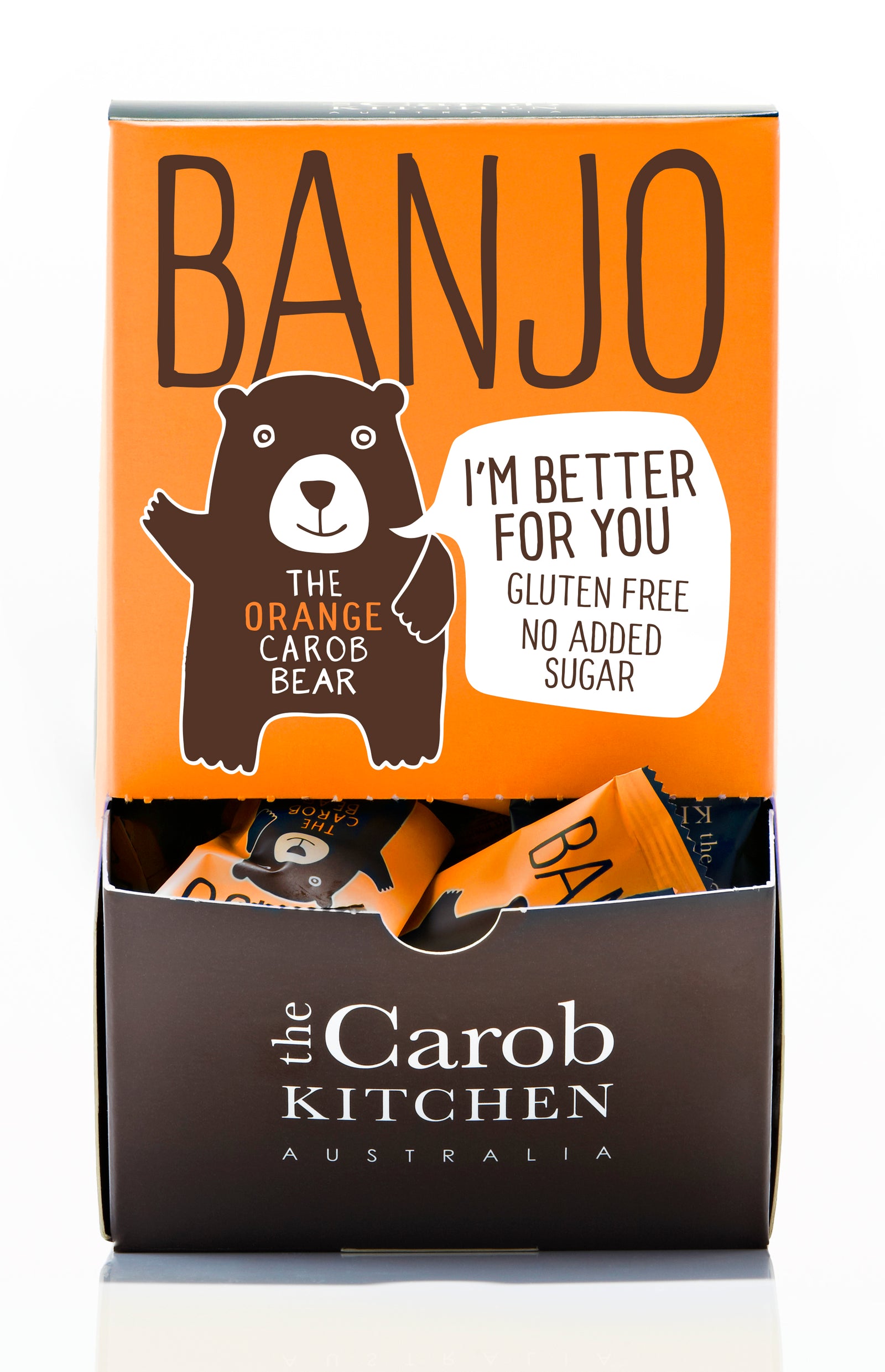 Banjo The Orange Carob Bear | 50 Bear Carton