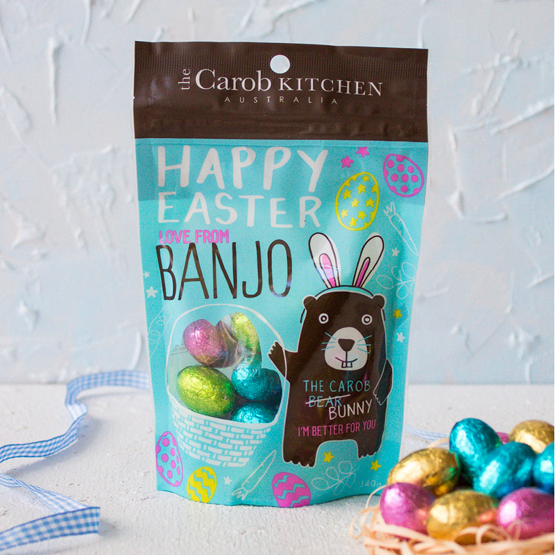 Banjo The Carob Bunny | Mini Egg Gift Bag 140g x 10